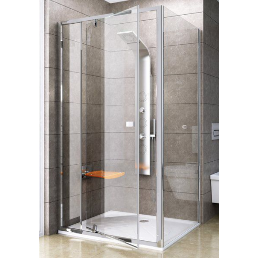 Душевая перегородка RAVAK Pivot PPS-90 90G70C00Z1 90х190 см прозрачное стекло профиль хром